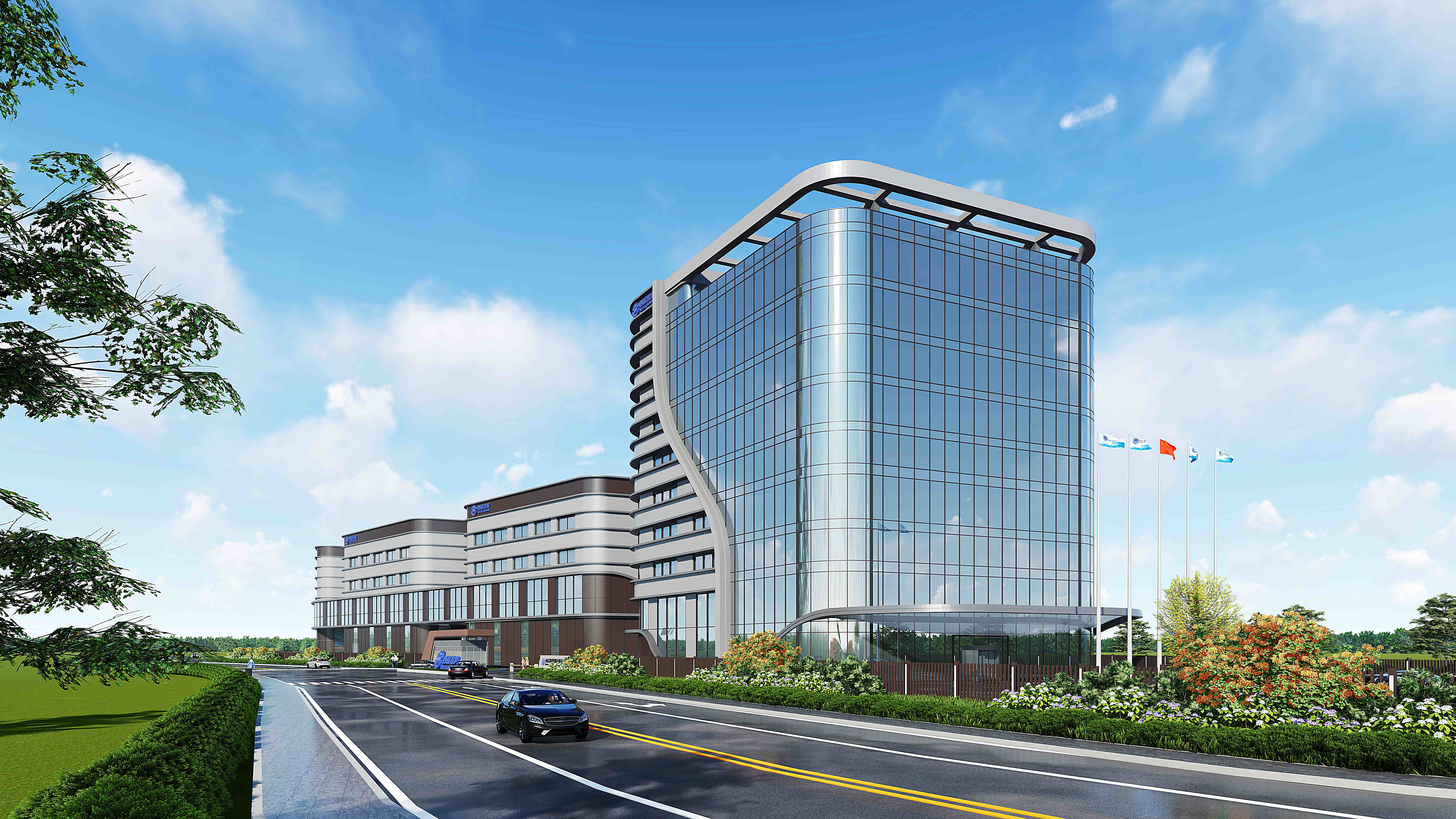 新能源工廠裝修 產(chǎn)業(yè)園廠房建筑設(shè)計案例-浙江西屋港能：上海大馳創(chuàng)新